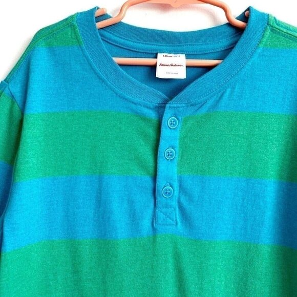 NEW Hanna Andersson Boy Henley Striped Tee 8 Years 10 Years 12 Years - Picture 2 of 8